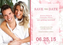 Pink Peony (Set) Save The Date Announcement