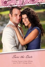 Pink Paisley Save the Date