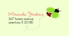 Ladybug Address Label