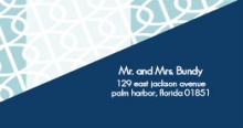 Blue Modern Swirls (Set) Address Label