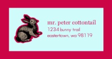 Bunny Address Label