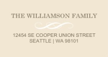 Brown and Cream Modern (Set) Wedding Address Label