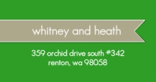 Green and Gray Modern (Set) Address Label