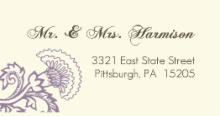 Vintage Purple Floral (Set) Address Labels