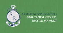 Green and Blue Nautical Themed (Set) Address Label