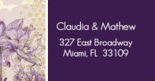 Elegant Purple Floral (Set) Address Labels