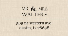 Western Love (Set) Address Label