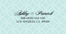 Turquoise Monogram (Set) Address Labels