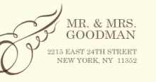 Formal Caligraphy (Set) Address Labels