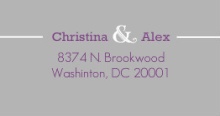 Romantic  Feathers (Set) Address Label