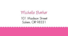 It's A Girl Pink Footprints(Set) Address Label