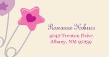 Baby Safety Pins (Set) Address Label