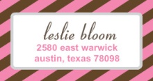 Pink and Brown (Set) Address Label