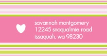 Pink Onesie (Set) Address Label
