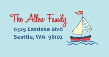 Sailing Boy (Set) Address Labels