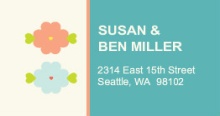 Simple Spring (Set) Address Label