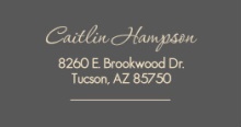 Two Little Blossoms (Set) Address Label