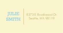 Nest Eggs (Set) Address Label