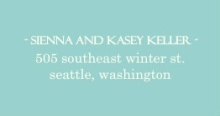 Aqua Happily Ever After  (Set) Address Label