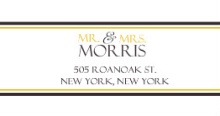 Classic Golden (Set) Address Label