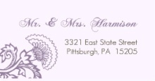 Elegant Lavender Floral (Set) Address Labels
