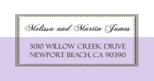 Lavender and White Vintage (Set) Address Label