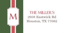 Green and Red (Set) Address Label