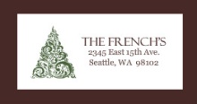 Elegant Green Holiday (Set) Address Labels