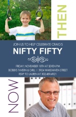 Looking Back 50th Birthday Invitation