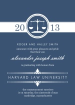 Blue Law Scales (Set) Law School Graduation