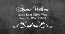 Gothic Red and Black Damask Halloween (Set) Wedding Address Label