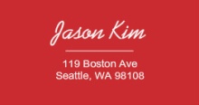 Red Outline (Set) Address Label