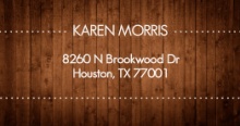 Rustic Wood (Set) Address Label