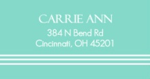 Elegant Blue (Set) Address Label
