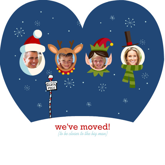 Holiday Moving Announcements - Cut Out Holiday Moving Announcement Holiday Moving Announcements - Cut Out Holiday Moving Announcement