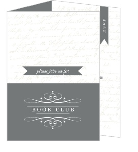 Jane Austen Handwriting Book Club Invitation