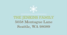 Christmas Snowflakes (Set) Address Label