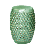 Bubble-ceramic-side-table-garden-stool-emerald-crackle-west-elm