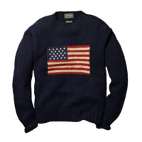 Hand-knit-wool-flag-sweater