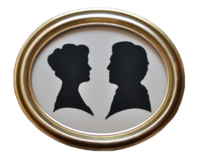 Mary-and-matthew-crawley-silhouettes-etsy