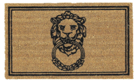 Lion-doorknocker-coir-mat-ballard-designs