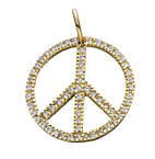 Peace-pave-charm