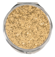 Glittered-mirror-compact