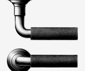 10 Black Handled Door Levers