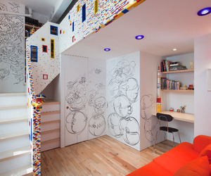 20,000 LEGO Brick New York City Apartment by I-Beam Design