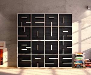 A Modular Typographical Bookcase by Saporiti