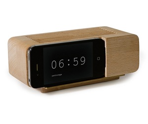 Apple iPhone Wooden Alarm Dock
