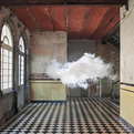 Artist-creates-real-clouds-inside-s