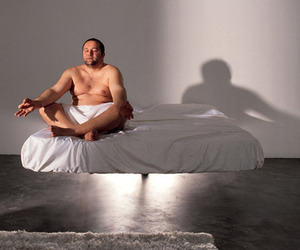 Awesome and Cool Round Floating Bed