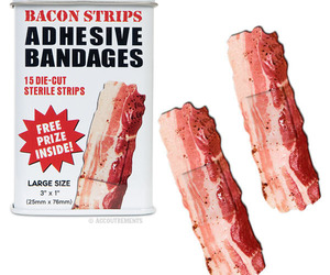 Bacon-strip-adhesive-bandages-m